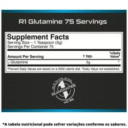 Glutamine-100%- Micronized- (75 Doses)-Rule-One-R1-tabela-nutricional-são-paulo-brasil