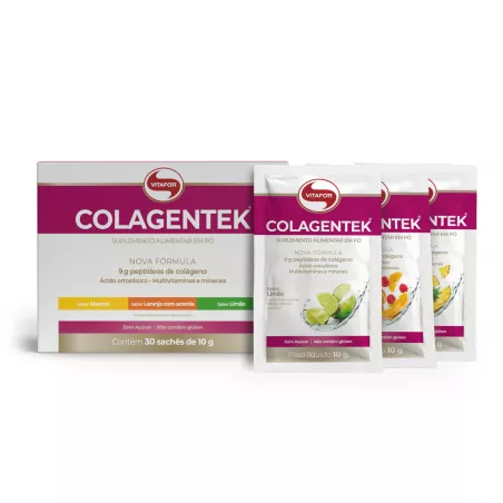 Peptidios-de-Colageno-Hidrolizado-Colagentek-30-saches-de-10g-Vitafor